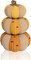Set of 3 Decorative Stackable Pumpkins, Fall Harvest Thanksgiving Pumpkin Decorating